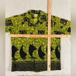 Vintage 50/60s Hookano Hawaii Shirt - 100% Cotton - Men XL - RARE DESIGN!